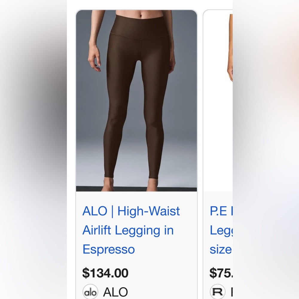 ALO Yoga Airlift Scoop Bralette in Brown